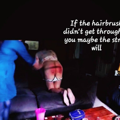 Strapped right after getting the hairbrush