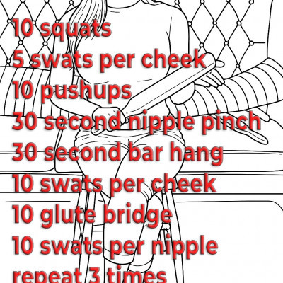 Self-Spanking Workout.